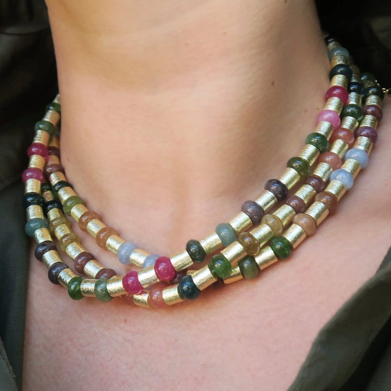 AC Manhattan Collar Necklace- sienna