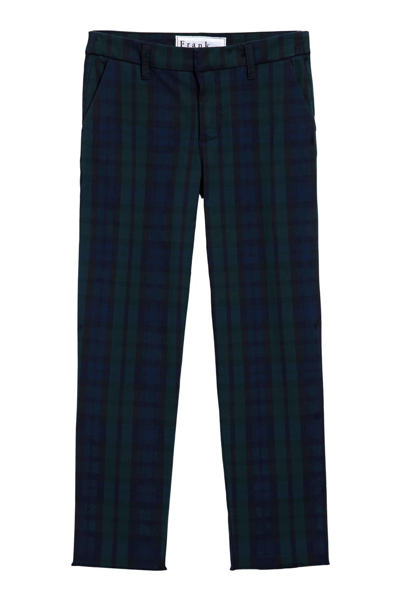 F&E Wicklow Chino- black watch plaid