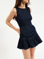Daze Laurel Ruffle Dress- moonlight