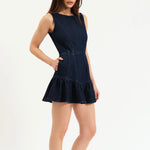 Daze Laurel Ruffle Dress- moonlight
