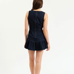Daze Laurel Ruffle Dress- moonlight