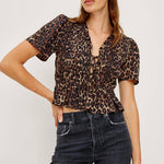 Rails Portia Top- brown nala