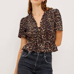 Rails Portia Top- brown nala