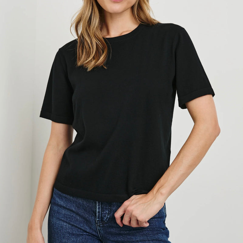 Rails Cotton Cashmere S/S Tee- Black
