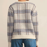 Z Supply Junction Plaid Sweater- nat