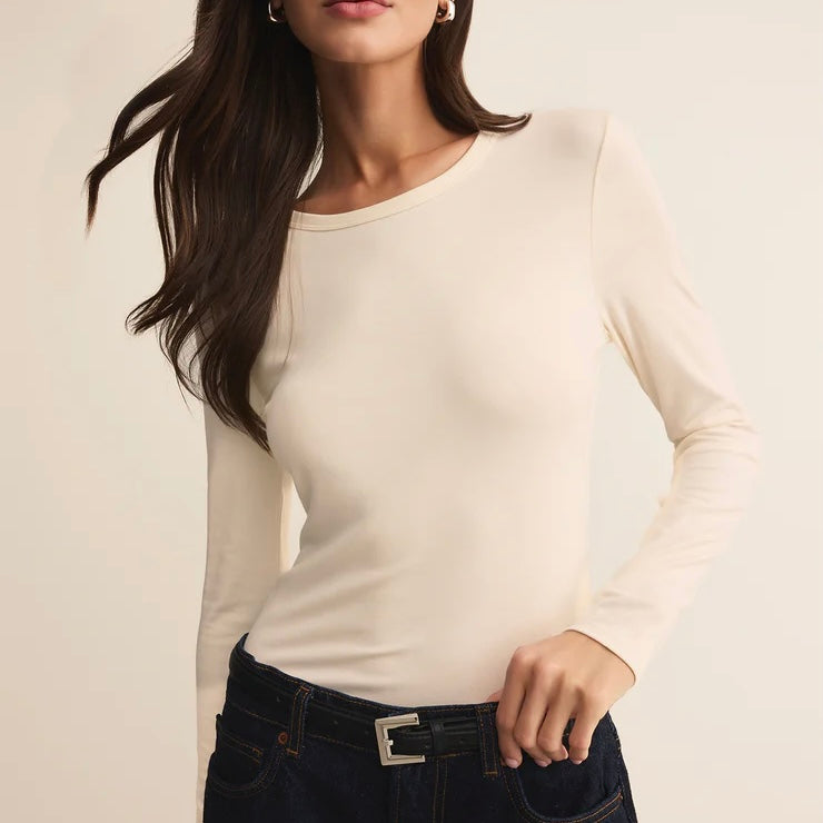 Z Supply Second Skin Longsleeve- cloud