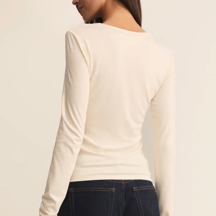Z Supply Second Skin Longsleeve- cloud