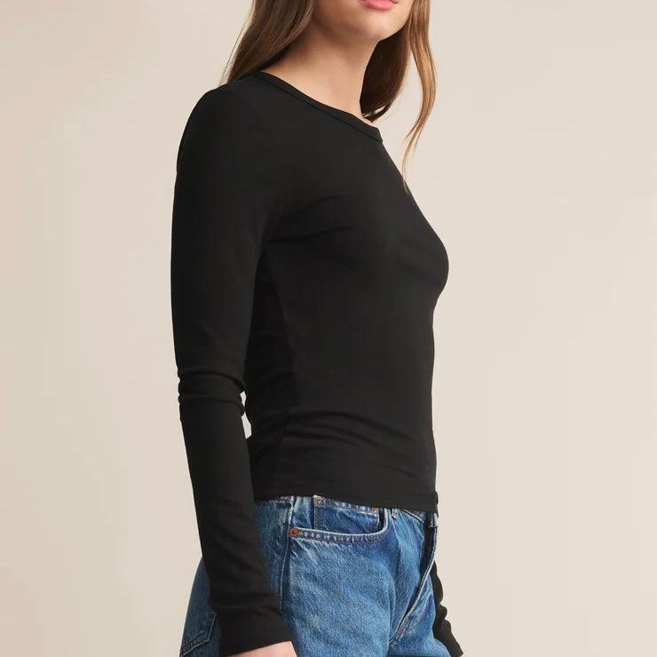 Z Supply Second Skin Longsleeve- black
