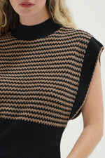 LNA Ellisa Sweater- latte stripe