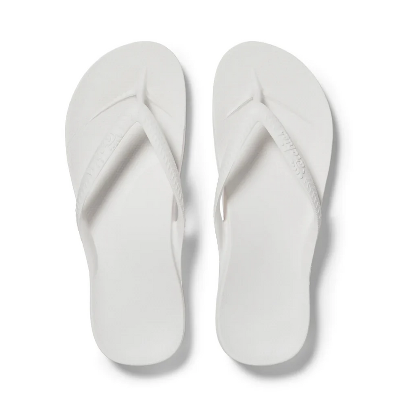 Archies Footwear Flip Flops- white