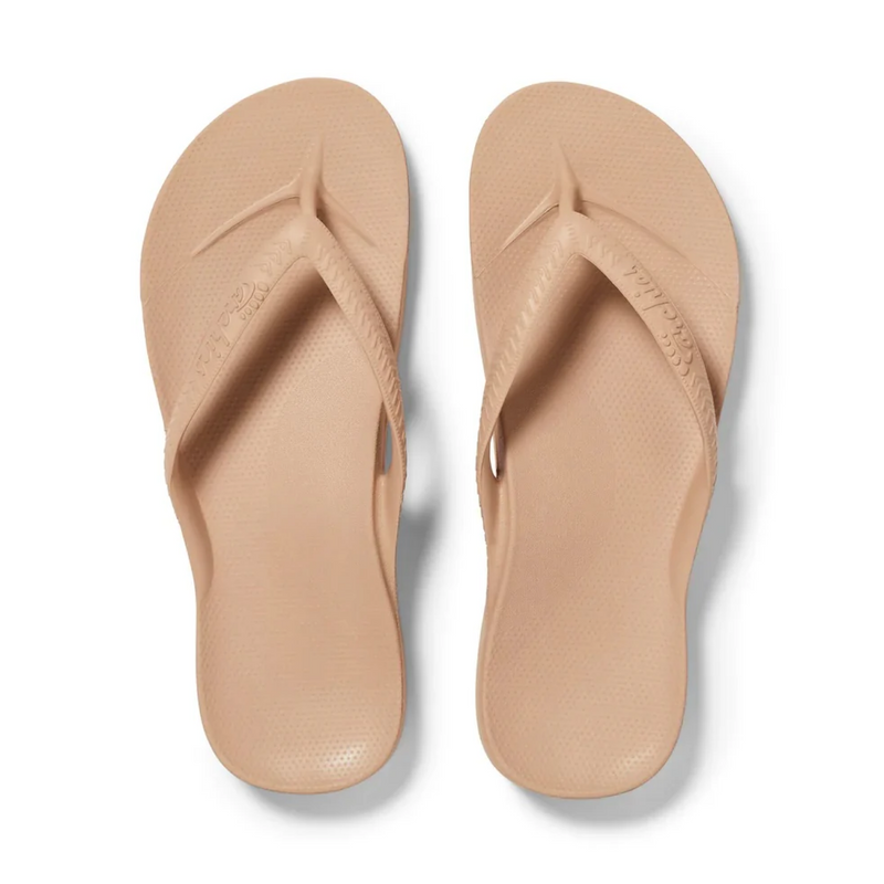 Archies Footwear Flip Flops- tan