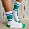 JT x Tulane Roll Wave Varsity Sock
