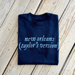 new orleans (taylor's version) Kids Tee-navy