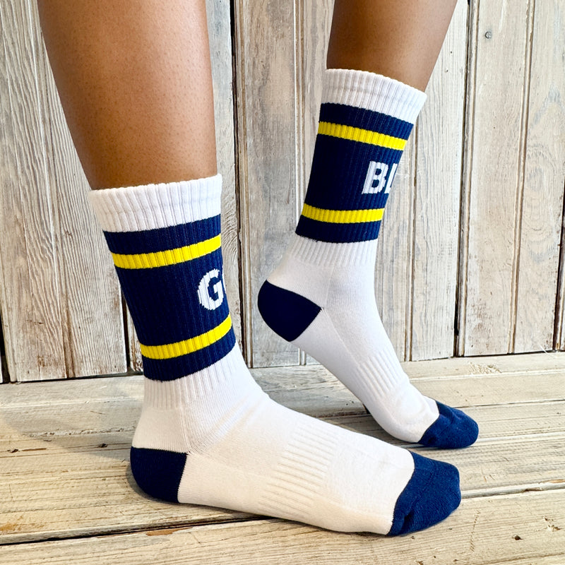 NM Go Blue Varsity Sock