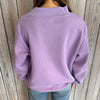 GEAUX Varsity Mockneck Sweatshirt-lavender