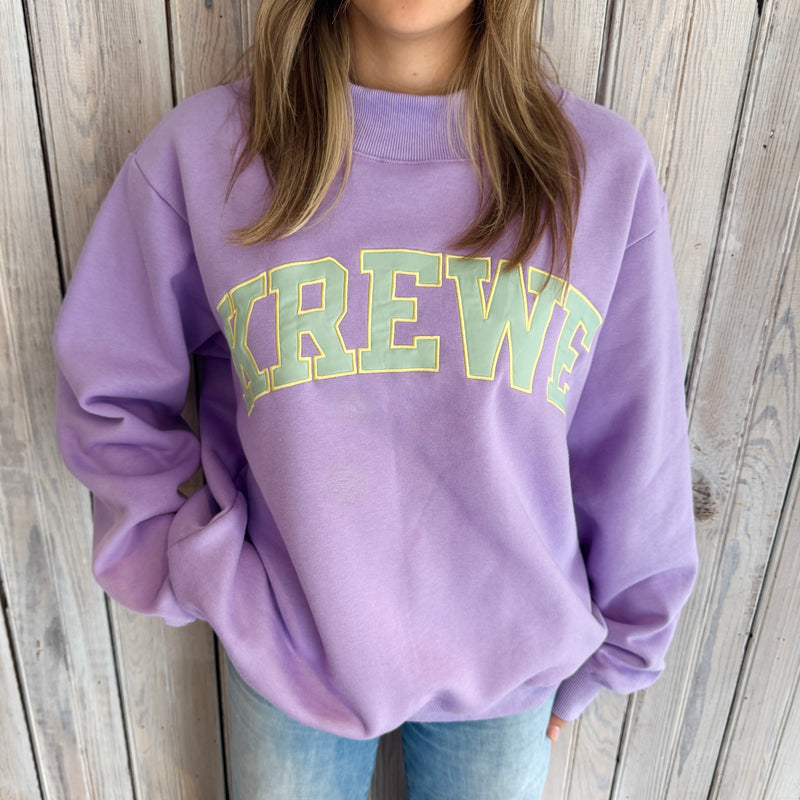 ミュージシャン HYSFORM HERATS CREWNECK SWEATSHIRTS KREWE Varsity Mockneck Sweatshirt – jeantherapy