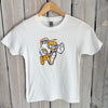 Retro Geaux Kids Tee-white