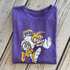 Retro Geaux Kids Tee-purple