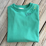 Mardi Gras Embroidered Sweatshirt-green