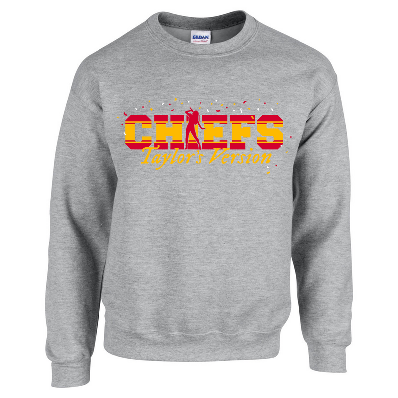 Chiefs Taylor's Version Unisex Sweatshirt-hea grey