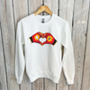 Chiefs Heart Hands Unisex Sweatshirt-white