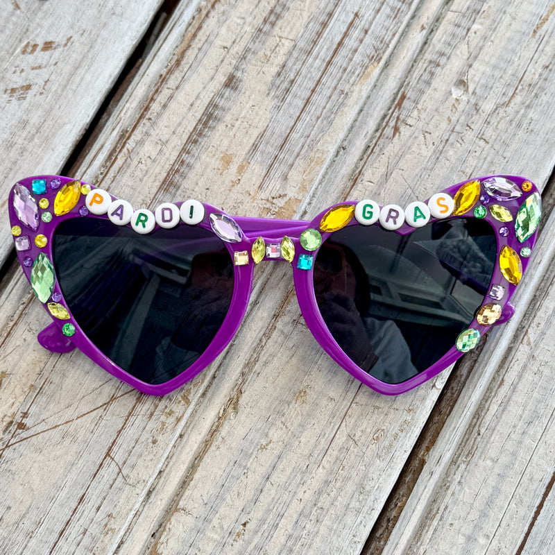 Nolaverse Pardi Gras Beaded Sunglasses