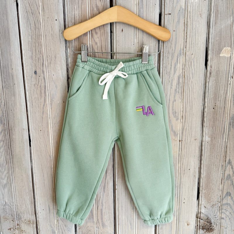 Kids MG LA Nation Embroidered Sweatsuit-green