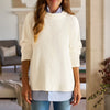 F&E Montecito Sweater- cream