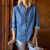 F&E Eileen Button Up- vintage stonewashed
