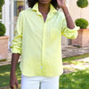 F&E Eileen Button Up-chartreuse