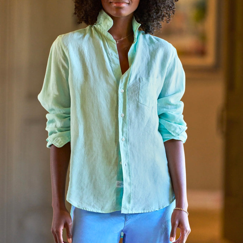 F&E Eileen Button Up-seafoam