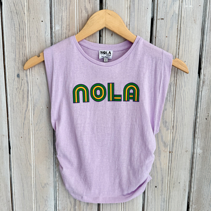 Mono Nola MG Ruched Tank-lavender