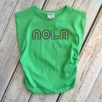 Mono Nola MG Ruched Tank-green