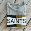 Two Tone Saints Tank-heather grey