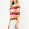 THML Stripe Cardigan- olive