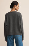 Z Supply Eloise Sweater-charcoal hea