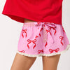 Shiraleah Bow Boxer Shorts- pink