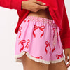Shiraleah Bow Boxer Shorts- pink