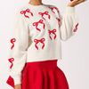 Shiraleah Bow Sweater- ivory