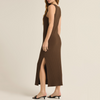 Z Supply Raewyn Rib Dress-dark chocolate