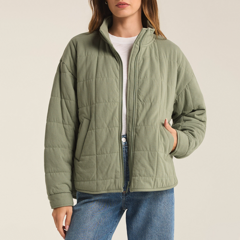 Z Supply Bonfire Jacket-palm green