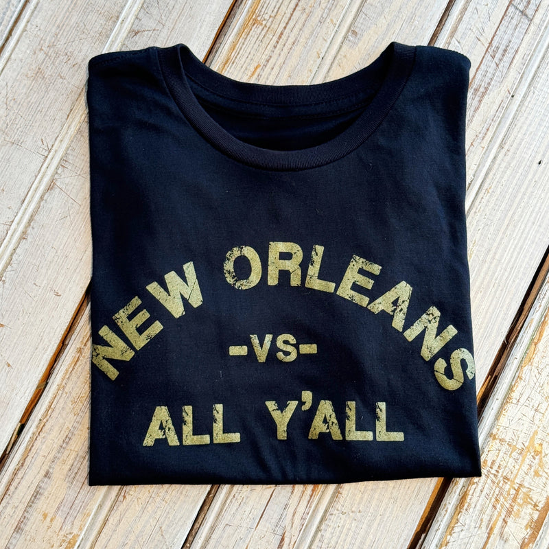 NO vs All Y'all Crop Top-black