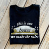 We Make the Rules Women's Crew-black