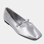 Shu Shop Adele Ballet Flat-silver