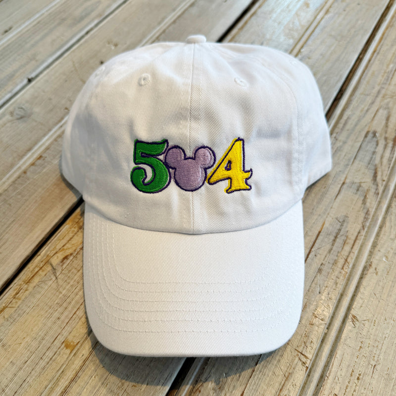504 Mickey Hat-white
