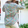 F&E Eileen Button Up-floral