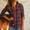 F&E Eileen Button Up- multi plaid