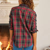 F&E Eileen Button Up- multi plaid