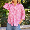 F&E Eileen Button Up- pink floral