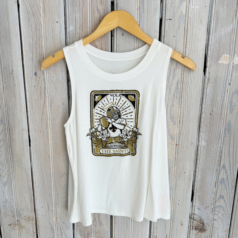 Saints Tarot Tank-white